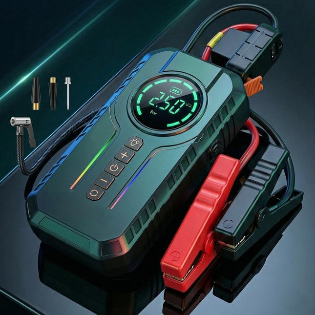 Rechargez - Démarreur/Gonfleur de Secours 5000A