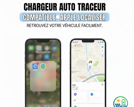 Rechargez - Chargeur traceur voiture "Apple Localiser"